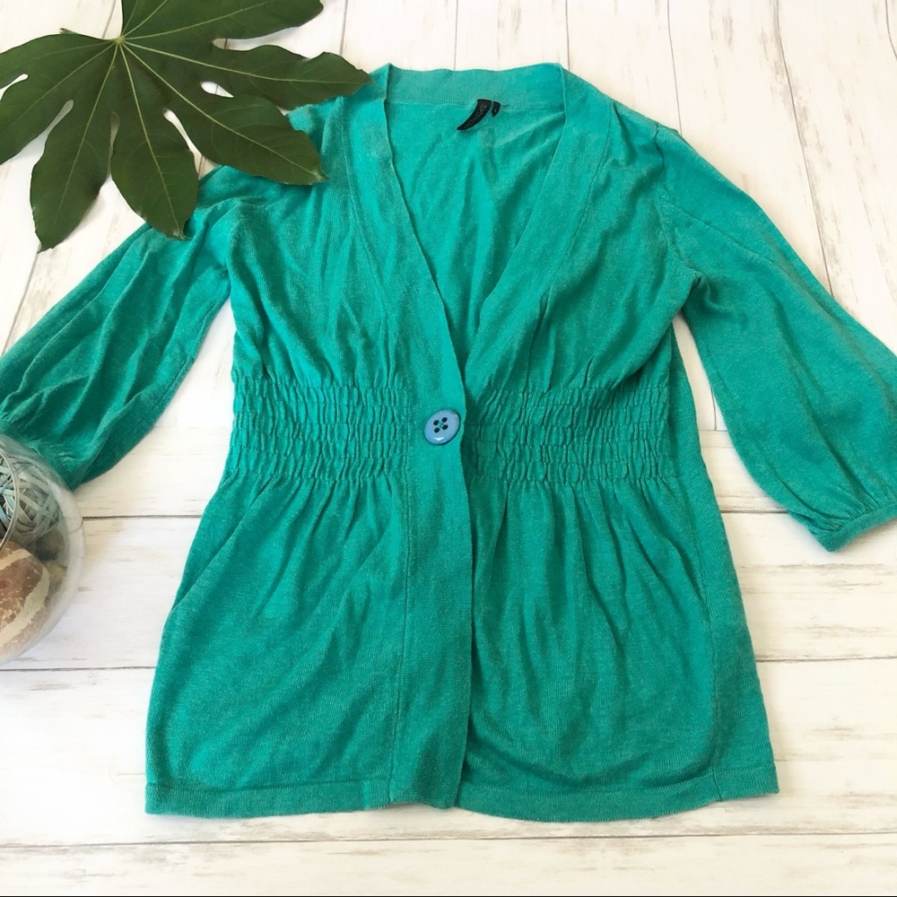 Topshop Green cardigan sweater size 2 small
